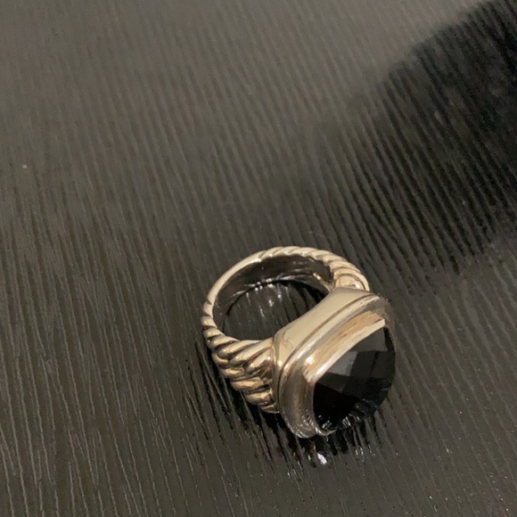 David Yurman black onyx ring- sterling - Picture 7 of 10